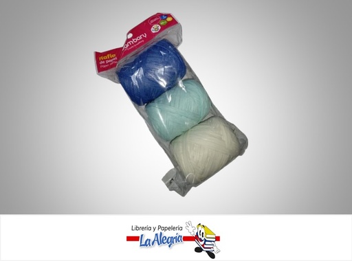 [7453086110263] RAFIA DE PAPEL MULTICOLOR PAQ 3 UND MARCA BAMBARY