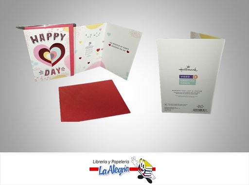 [009200923188] TARJETA DE REGALO HAPPY DAY SAN VALENTINE´S VIDEO Y FOTOS CODIGO QR MARCA HALLMARK