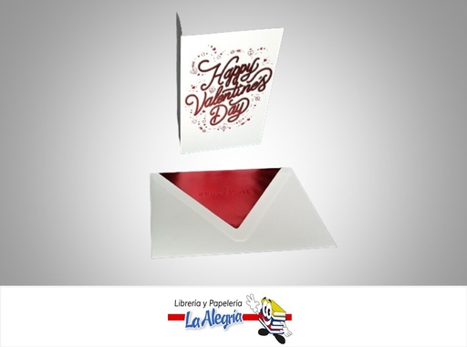 [726528420433] TARJETA DE REGALO HAPPY VALENTINE´S DAY RELIEVE MARCA HALLMARK