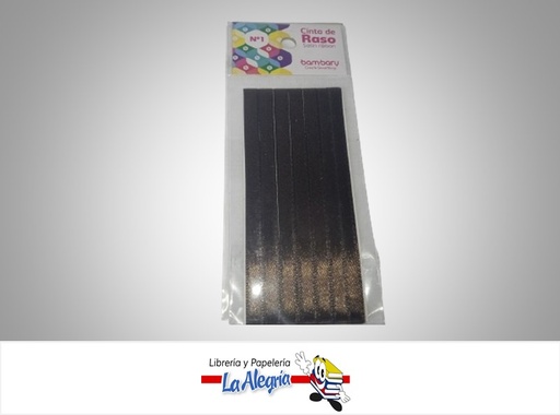 [7453086111918] CINTA RASO N°1 6232510700 PAQ 7MMX5MTS MARRON OSCURO MARCA BAMBARY