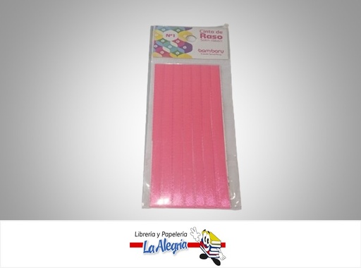 [7453086111871] CINTA RASO N°1 6232510995 PAQ 7MMX5MTS FUCSIA NEON MARCA BAMBARY