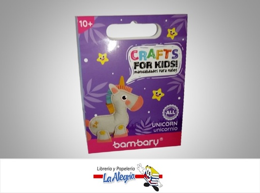 [7453086113646] KIT DE MANUALIDADES UNICORNIO 4101010009 MARCA BAMBARY