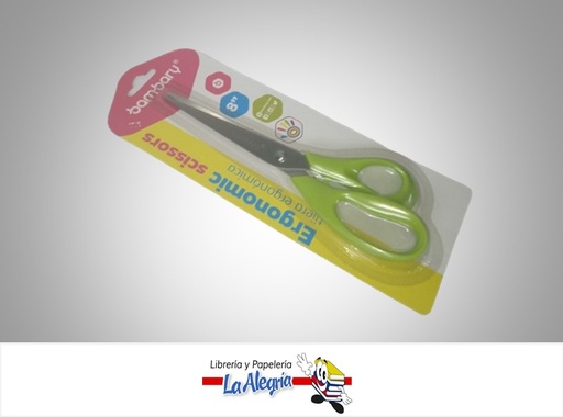 [7453086115060] TIJERA ERGONOMICO MANGO ASIMETRICO 1271060008; 8" MARCA BAMBARY