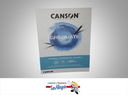 [3148950021175] BLOCK CANGRAD PARA ACUARELA 20 HOJAS A3 250 G MARCA CANSON