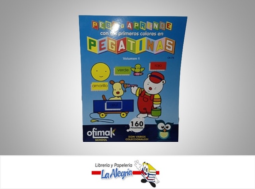[6548200761764] BLOCK DE ACTIVIDADES CON PEGATINAS PEGA Y APRENDE CON STICKERS VOL 1 MARCA OFIMAK