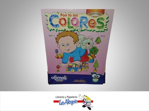 [6458300211697] BLOCK PON TU LOS COLORES VOL.1 ROSA PRESCOLAR MARCA OFIMAK