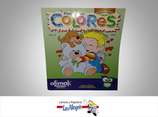 [6547900771783] BLOCK PON TU LOS COLORES VOL. 3 VERDE PRESCOLAR MARCA OFIMAK