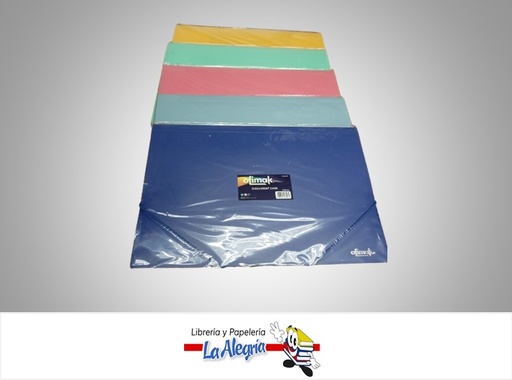 [663701985474] CARPETA CON LIGA DOCUMENTO HORIZONTAL OK435 CARTA COLORES NEON MARCA OFIMAK