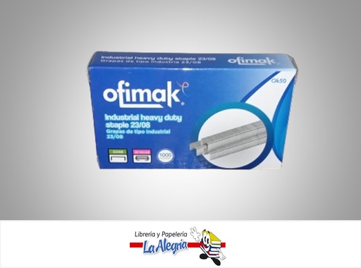 [4597332482308] GRAPA LISA USO PESADO INDUSTRIAL OK50 23/08 1000 UND MARCA OFIMAK