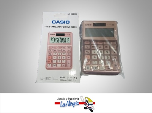 [4549526701313] CALCULADORA ESCRITORIO 12D MS120FM-PK MARCA CASIO