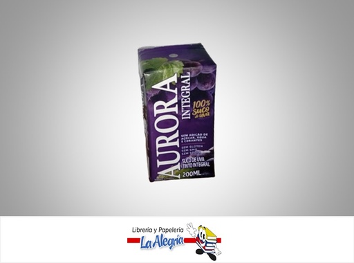 [7891141029318] JUGO DE UVA TINTO 200ML CARTON MARCA AURORA