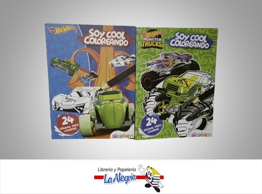 [6014417141151] LIBRO DE ACTIVIDADES SOY COOL COLORENADO HOT WHEELS TEMATICA INFANTIL AUTOR SICOBEN MARCA SICOBEN