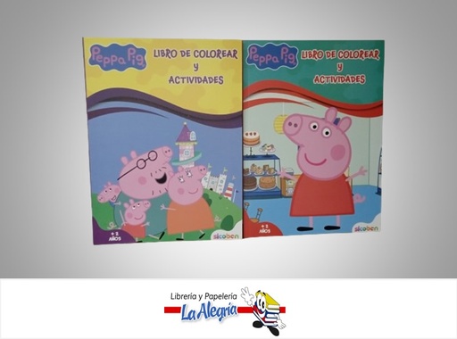 [6014417157145] LIBRO DE COLOREAR Y ACTIVIDADES PEPPA PIG MARCA SICOBEN