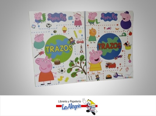 [6014417182192] LIBRO DE TRAZOS Y COLOREA PEPPA PIG MARCA SICOBEN