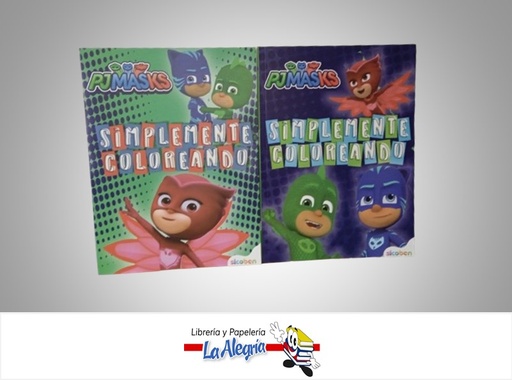 [6014417139158] LIBRO DE ACTIVIDADES SIMPLEMENTE COLOREANDO PJ MASK MARCA SICOBEN