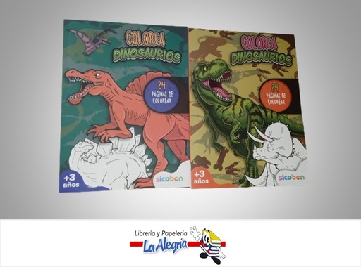 [6014417254219] COLOREA DINOSAURIO 24 PAGINAS TEMATICA INFANTIL MARCA SICOBEN
