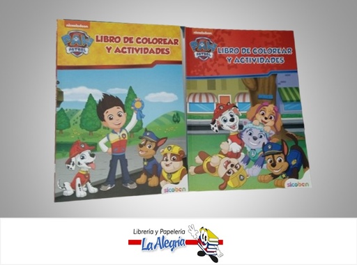 [6014417153116] LIBRO DE COLOREAR CON ACTIVIDADES PAW  PATROL MARCA SICOBEN