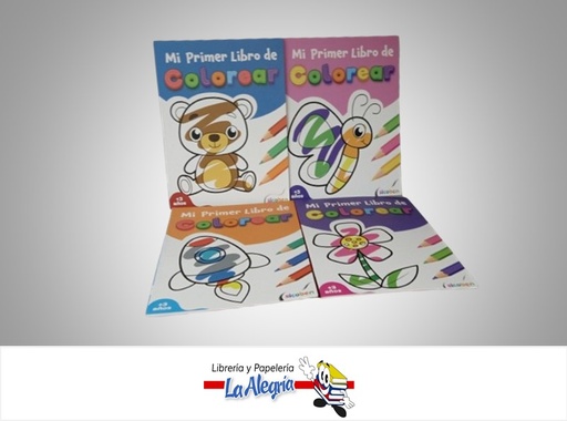 [6014417229217] MI PRIMER LIBRO DE COLOREAR  4 TITULOS MARCA SICOBEN