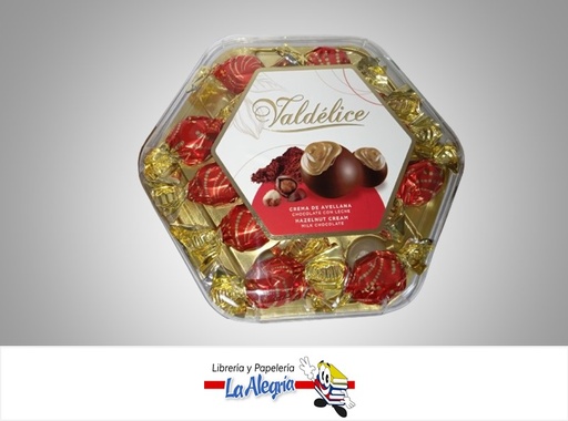 [8426388900732] BOMBOM DE CHOCOLATE AVELLANA HEXAGONAL 150 G , PAQ 12 UND MARCA AVELLO