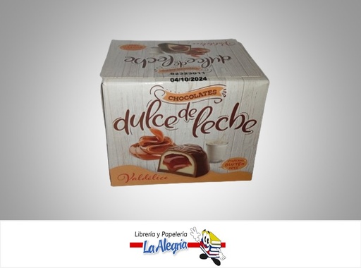 [8426388930258] BOMBOM DE CHOCOLATE RELLENO CON DULCE DE LECHE 75 G , PAQ 8 UND MARCA AVELLO