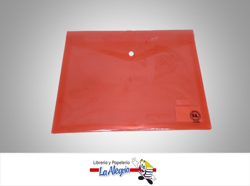 [7592402011799] SOBRE PLASTICO HORIZONTAL CON BOTON TAMAÑO A4 US230H MARCA OK