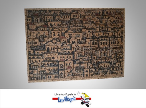 [PINCORCMEDITE] PINTURA SOBRE CORCHO MEDITARRANEO 68X47.5CM
