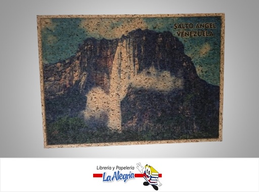 [PINCORCSALTOAN] PINTURA SOBRE CORCHO SALTO ANGEL 68X47.5CM