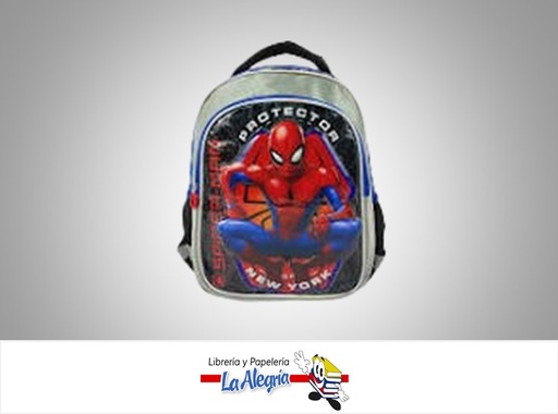 [7707898699684] MORRAL ESCOLAR MEDIANO 13" SPIDERMAN MARCA PRIMAVERA
