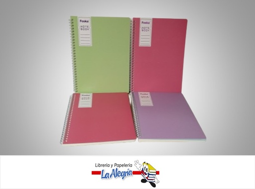 [6937544360588] LIBRETA ESPIRAL DW10664 60 HOJAS CON SEPARADORES B5 25X18CM MARCA FOSKA