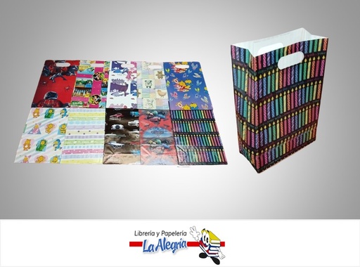 [BOLSAREG33X21] BOLSA DE REGALO INFANTIL 33x21.5CM SURTIDA MARCA S/M
