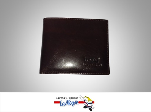 [BILLETERALEVIS] BILLETERA CABALLERO MARRON MARCA LEVI´S