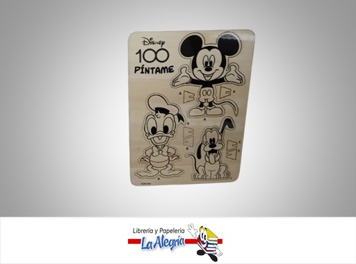 [684659938268] FIGURA MICKEY Y SUS AMIGOS MADERA PARA COLOREAR MARCA FUUN