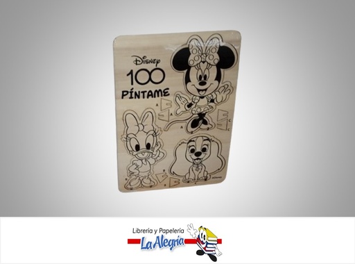 [684659938251] FIGURA MINNIE Y SUS AMIGAS MADERA PARA COLOREAR MARCA FUUN
