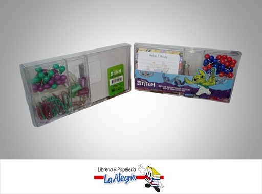 [7850717100523] SET DE OFICINA REGALO ESCRITORIO STITCH 17-10052; 4 PIEZAS MARCA ROSY