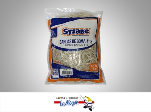 [7591213021348] LIGA DE GOMA N° 33 LM33114; 113 GR MARRON MARCA SYSABE