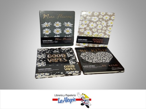 [1200006021] LIBRETA DE NOTA BGA588513 14.5X21CM 96 HOJAS MARCA MIKIREI