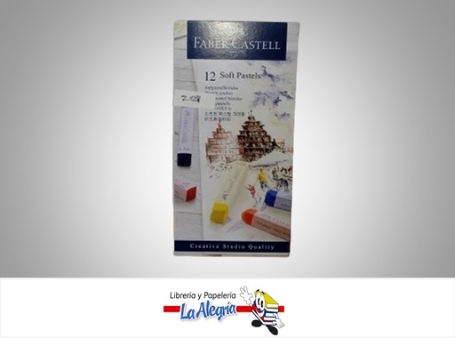 [4005401283126] TIZA PASTEL BLANDA 128312; 12 COLORES MARCA FABER CASTELL