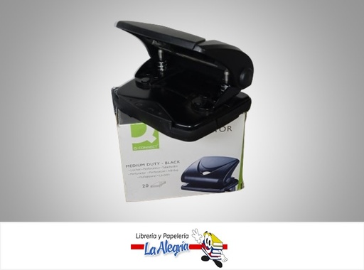 [5705831012349] PERFORADORA 2 HUECOS 20 HOJAS KF01234 MARCA Q-CONNECT