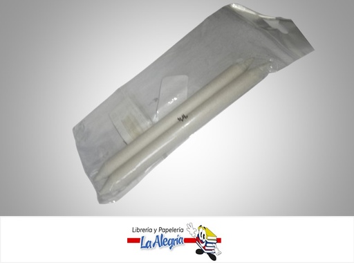 [8432764002631] LAPIZ DIFUMINADOR #4 SET 2 PZA MARCA S/M