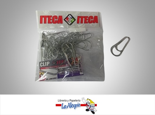 [7592302123509] CLIP MODELO N°1 TIPO GOTA PAQ 24 UND MARCA ITECA