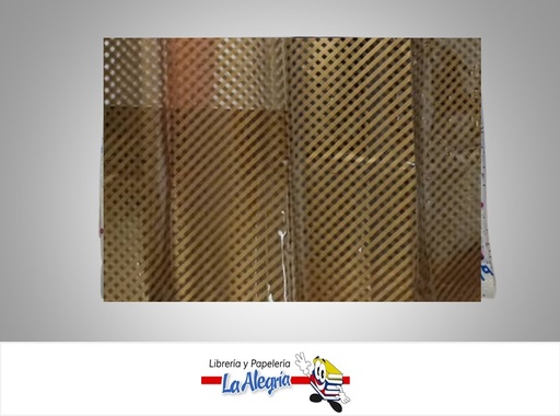 [050141] PAPEL CELOFAN ESTAMPADO DORADO 50x70 CM UND MARCA ITECA