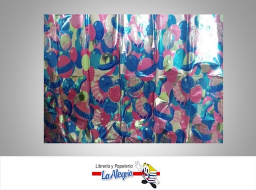 [050118] PAPEL DE REGALO ALUMINIZADO A134-3 70x50 CM UND MARCA ITECA