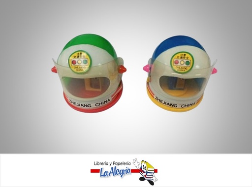 [7592302077628] SACAPUNTA PLASTICO, CPC-14 COLORES SURTIDOS, MOTIVO CASCO MARCA ITECA