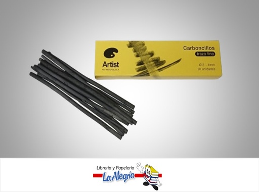 [8432764002266] CARBONCILLO FINO 3-4MM PAQ 10 UND MARCA ARTIST