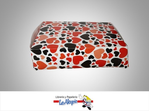 [TOS5AMTASV] CAJA DE REGALO TOSCANA N°5 AMORE SIN VISOR TIPO A 8.5X21X29.5 CM CORAZONES MARCA PRESTO PACK