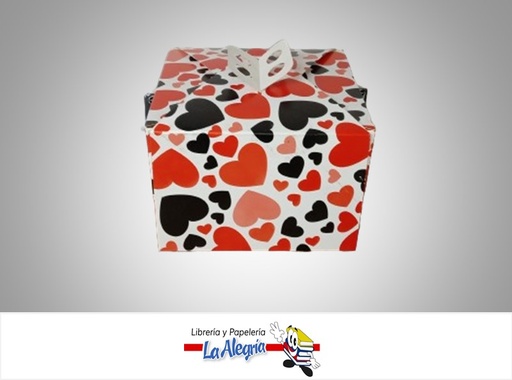 [TREVI2AMTA] CAJA DE REGALO TREVI N°2 AMORE TIPO A 10.2X16X16 CM CORAZONES MARCA PRESTO PACK