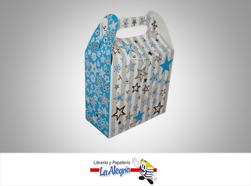 [TREVI4STTA] CAJA DE REGALO TREVI N°4 STELLA AZUL TIPO A 7.7X15.5X21CM MARCA PRESTO PACK