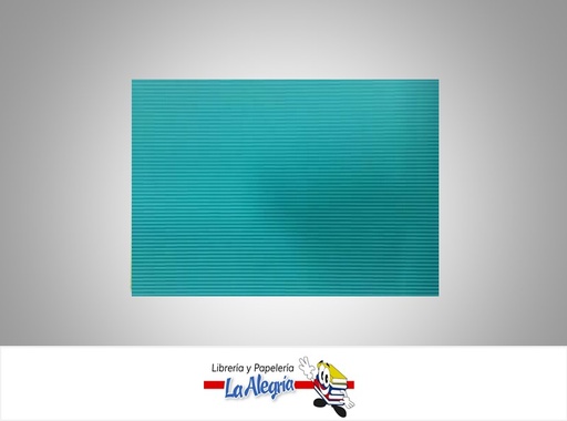 [CORRUG079] CARTON CORRUGADO 50X70CM AZUL TURQUEZA UND MARCA S/M