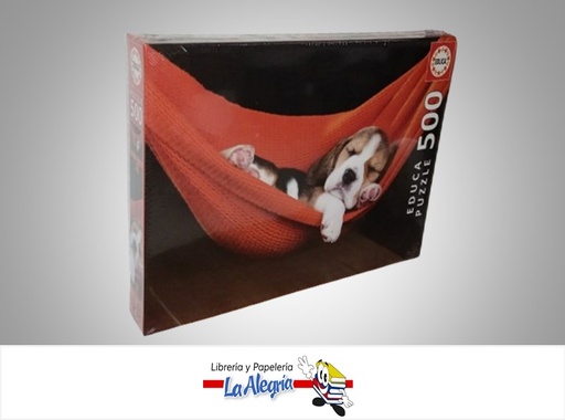[8412668184770] ROMPECABEZA DURMIENDO EN HAMACA 18477; 500 PZ MARCA EDUCA
