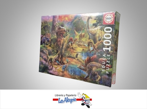 [8412668176553] ROMPECABEZA TIERRA DE DINOSAURIOS 17655; 1000 PZ MARCA EDUCA